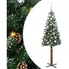 Image de Vidaxl sapin mince vert 150 cm pvc et bois de pin massif
