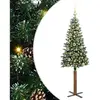 Image de Vidaxl sapin mince vert 150 cm pvc et bois de pin massif