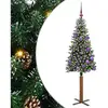 Image de Vidaxl sapin mince vert 150 cm pvc et bois de pin massif