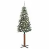 Image de Vidaxl sapin mince vert 180 cm pvc et bois de pin massif