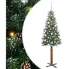 Image de Vidaxl sapin mince vert 180 cm pvc et bois de pin massif