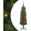 Image de Vidaxl sapin artificiel vert 120 cm pvc et acier et plastique