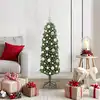 Image de Sapin De Noël Artificiel Vert 120 Cm Pvc Et Acier Et Plastique Vidaxl