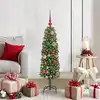 Image de Sapin De Noël Artificiel Vert 120 Cm Pvc Et Acier Et Plastique Vidaxl