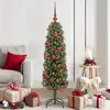 Image de Sapin De Noël Artificiel Vert 150 Cm Pvc Et Acier Et Plastique Vidaxl