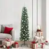 Image de Sapin De Noël Artificiel Vert 180 Cm Pvc Et Acier Et Plastique Vidaxl