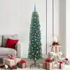 Image de Sapin De Noël Artificiel Vert 180 Cm Pvc Et Acier Et Plastique Vidaxl