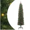 Image de Vidaxl sapin artificiel vert 210 cm pvc et acier et plastique