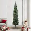 Image de Sapin De Noël Artificiel Vert 210 Cm Pvc Et Acier Et Plastique Vidaxl