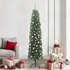 Image de Sapin De Noël Artificiel Vert 210 Cm Pvc Et Acier Et Plastique Vidaxl
