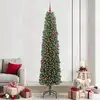 Image de Sapin De Noël Artificiel Vert 240 Cm Pvc Et Acier Et Plastique Vidaxl
