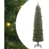 Image de Vidaxl sapin artificiel vert 240 cm pvc et acier et plastique