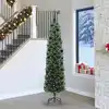 Image de Sapin De Noël Artificiel Vert 240 Cm Pvc Et Acier Et Plastique Vidaxl