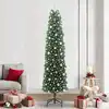 Image de Sapin De Noël Artificiel Vert 240 Cm Pvc Et Acier Et Plastique Vidaxl