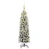 Image de Vidaxl sapin artificiel vert 120 cm pvc et acier et plastique