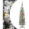 Image de Sapin De Noël Artificiel Vert 120 Cm Pvc Et Acier Et Plastique Vidaxl