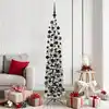 Image de Sapin De Noël Artificiel Vert 180 Cm Pvc Et Acier Et Plastique Vidaxl