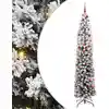 Image de Sapin De Noël Artificiel Vert 210 Cm Pvc Et Acier Et Plastique Vidaxl