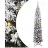 Image de Sapin De Noël Artificiel Vert 210 Cm Pvc Et Acier Et Plastique Vidaxl