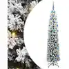 Image de Sapin De Noël Artificiel Vert 210 Cm Pvc Et Acier Et Plastique Vidaxl