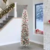 Image de Sapin De Noël Artificiel Vert 240 Cm Pvc Et Acier Et Plastique Vidaxl