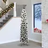 Image de Sapin De Noël Artificiel Vert 240 Cm Pvc Et Acier Et Plastique Vidaxl