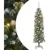 Image de Arbre De Noël Artificiel Slim Avec 300 Led Vert 180 Cm Vidaxl
