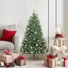 Image de Sapin De Noël Artificiel À Branches Articulées Vert 120 Cm Vidaxl