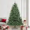 Image de Sapin De Noël Artificiel À Branches Articulées Vert 240 Cm Vidaxl