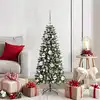 Image de Sapin De Noël Artificiel Vert 120 Cm Pvc, Plastique Et Acier Vidaxl