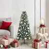 Image de Sapin De Noël Artificiel Vert 120 Cm Pvc, Plastique Et Acier Vidaxl