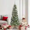 Image de Sapin De Noël Artificiel Vert 180 Cm Pvc, Plastique Et Acier Vidaxl