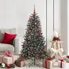Image de Sapin De Noël Artificiel Vert 150 Cm Pvc, Plastique Et Acier Vidaxl