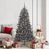 Image de Sapin De Noël Artificiel Vert 180 Cm Pvc, Plastique Et Acier Vidaxl
