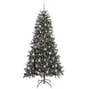 Image de Vidaxl sapin artificiel vert 210 cm pvc, plastique et acier