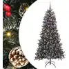 Image de Sapin De Noël Artificiel Vert 210 Cm Pvc, Plastique Et Acier Vidaxl