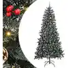 Image de Sapin De Noël Artificiel Vert 240 Cm Pvc, Plastique Et Acier Vidaxl