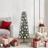 Image de Sapin De Noël Artificiel Vert 120 Cm Pvc, Plastique Et Acier Vidaxl
