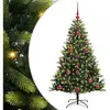 Image de Vidaxl arbre artificiel à charnières 150 led vert 120 cm