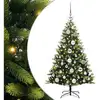 Image de Vidaxl arbre artificiel à charnières 150 led vert 120 cm