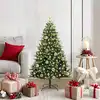 Image de Arbre De Noël Artificiel À Charnières 150 Led Vert 120 Cm Vidaxl