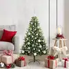 Image de Arbre De Noël Artificiel À Charnières 150 Led Vert 120 Cm Vidaxl