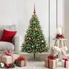 Image de Arbre De Noël Artificiel À Charnières 150 Led Vert 120 Cm Vidaxl