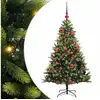 Image de Vidaxl arbre artificiel à charnières 150 led vert 150 cm