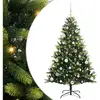 Image de Vidaxl arbre artificiel à charnières 150 led vert 150 cm