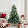 Image de Arbre De Noël Artificiel À Charnières 150 Led Vert 150 Cm Vidaxl