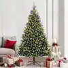 Image de Arbre De Noël Artificiel En Silicone Flexible 300 Leds 210 Cm Vidaxl