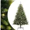 Image de Arbre De Noël Artificiel En Silicone Flexible 300 Leds 240 Cm Vidaxl