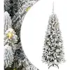 Image de Vidaxl sapin artificiel avec 150 led avec support blanc 120 cm