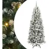 Image de Vidaxl sapin artificiel avec 300 led avec support blanc 210 cm